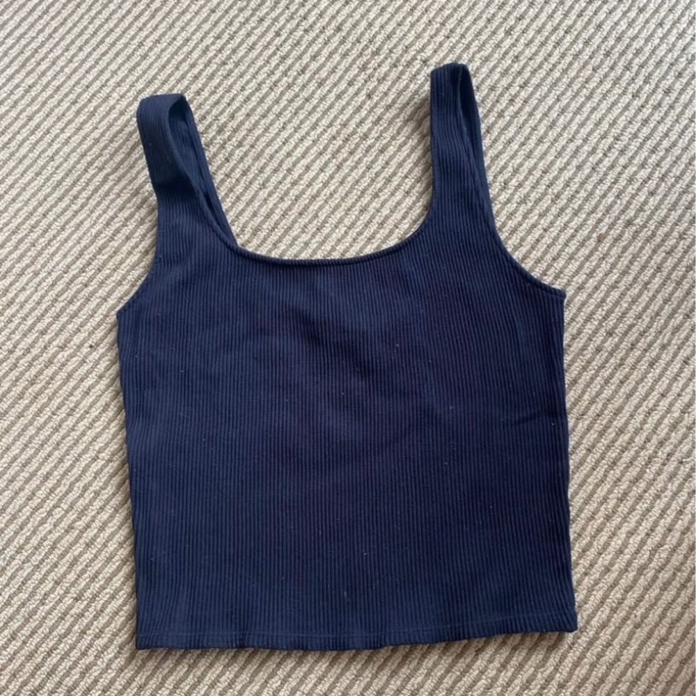 Dynamite Black Ribbed Tank Top